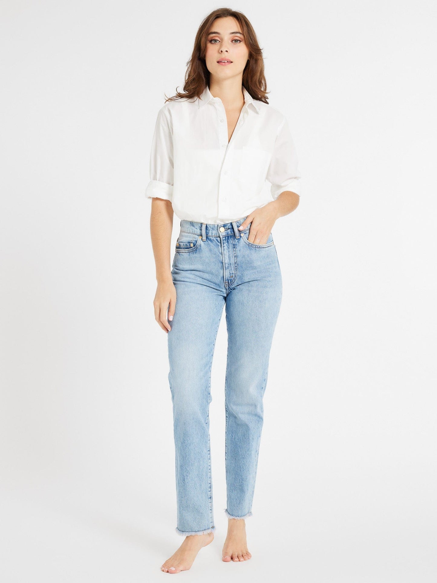 Brooke Mid Rise Slim Fit Jean in Venice