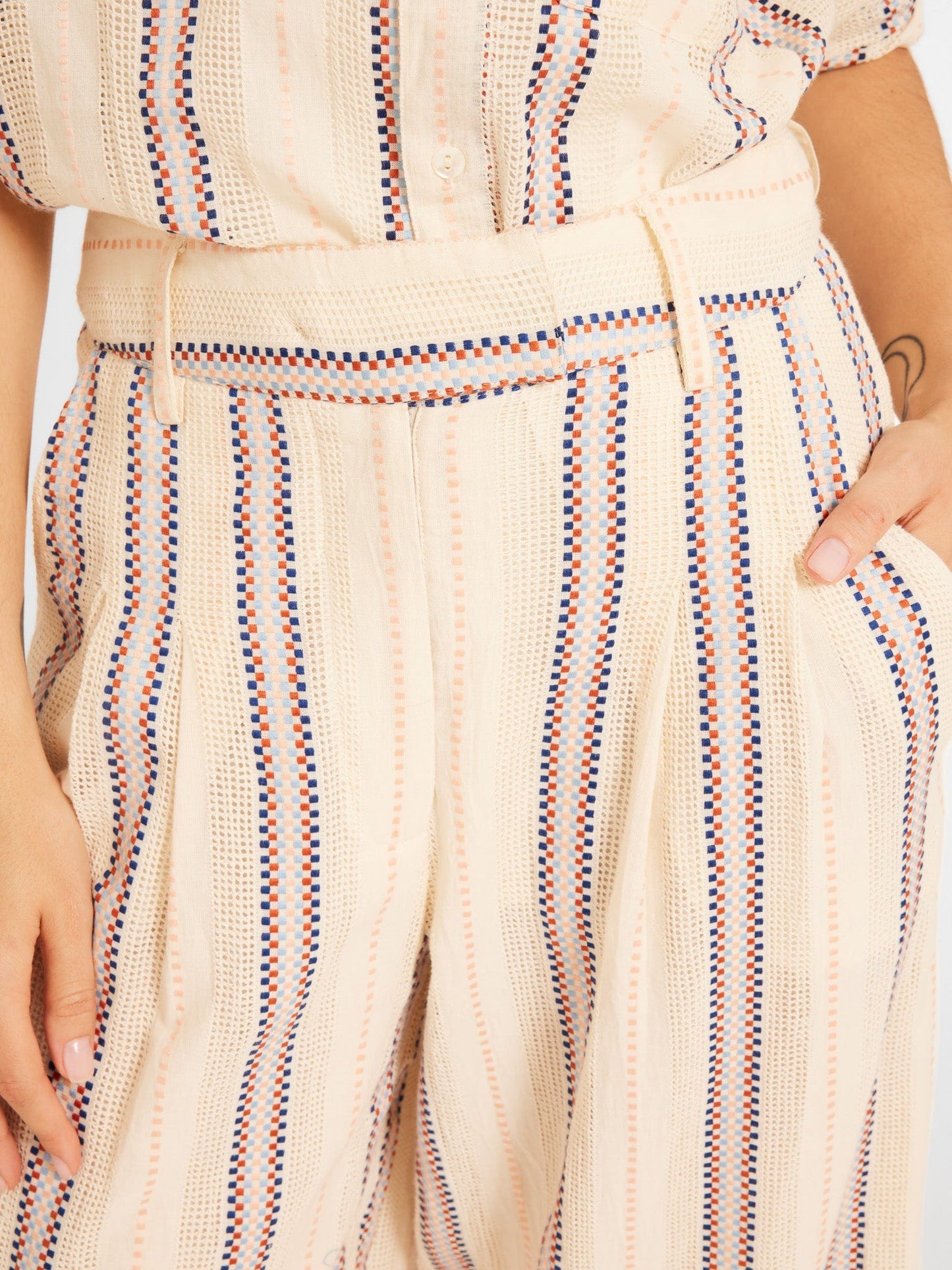 Cara Pant in O'Keeffe Stripe