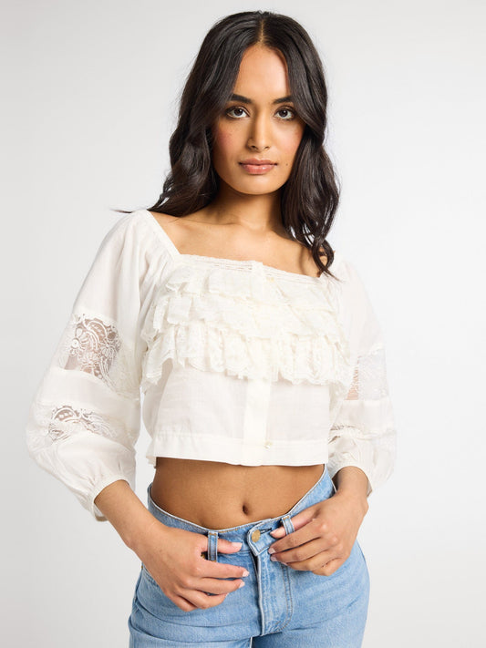 Corinne Top in Ivory