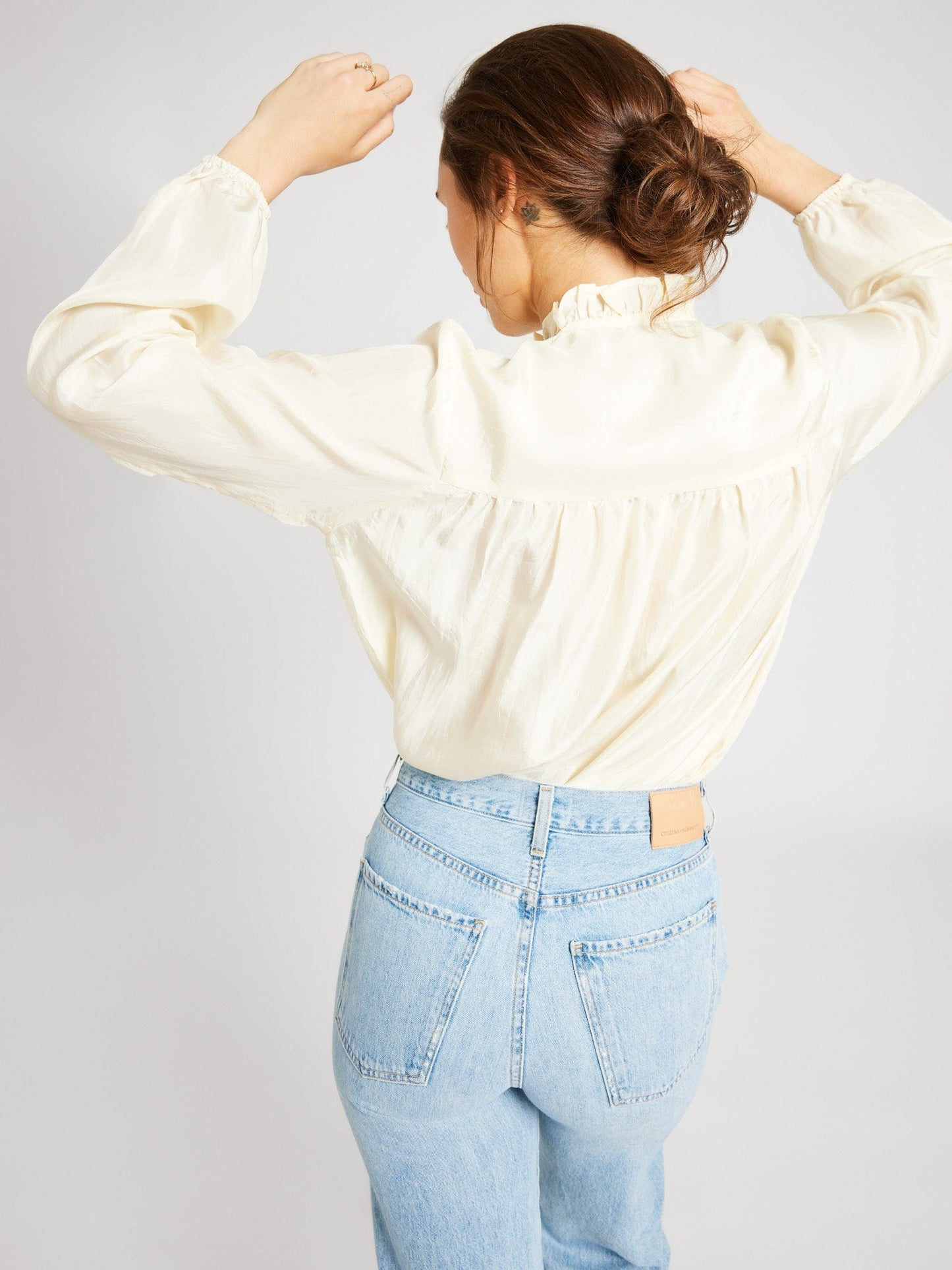 Francesca Top in Ivory Silk