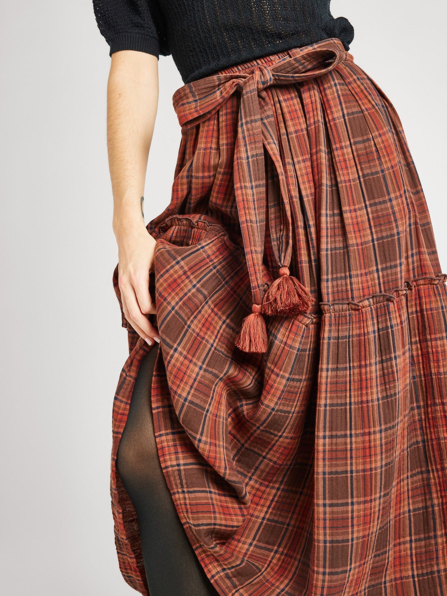 Françoise Skirt in Fireside Plaid