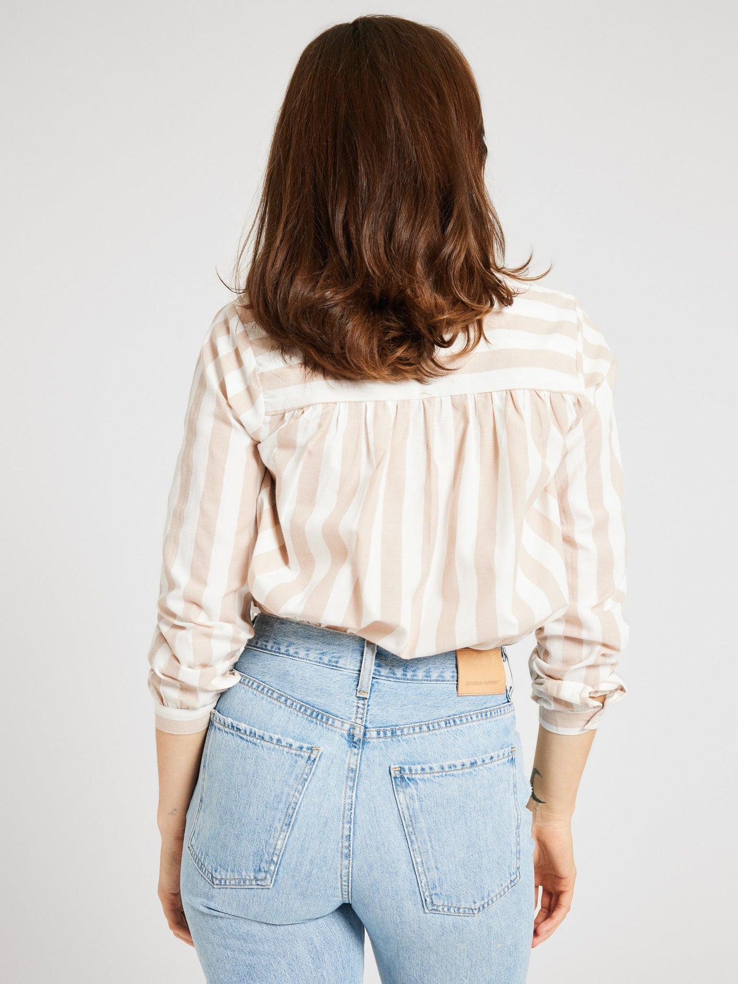 Joni Top in Cappuccino Stripe