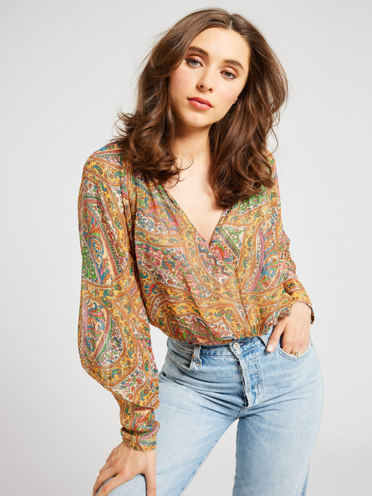 Madeline Top in Paisley Shimmer