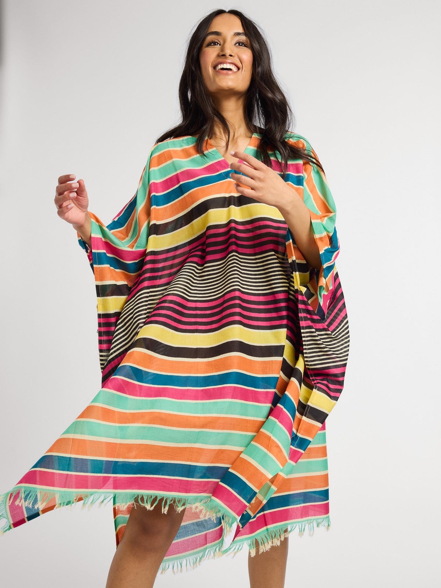 Georgia Caftan in Ibiza Stripe