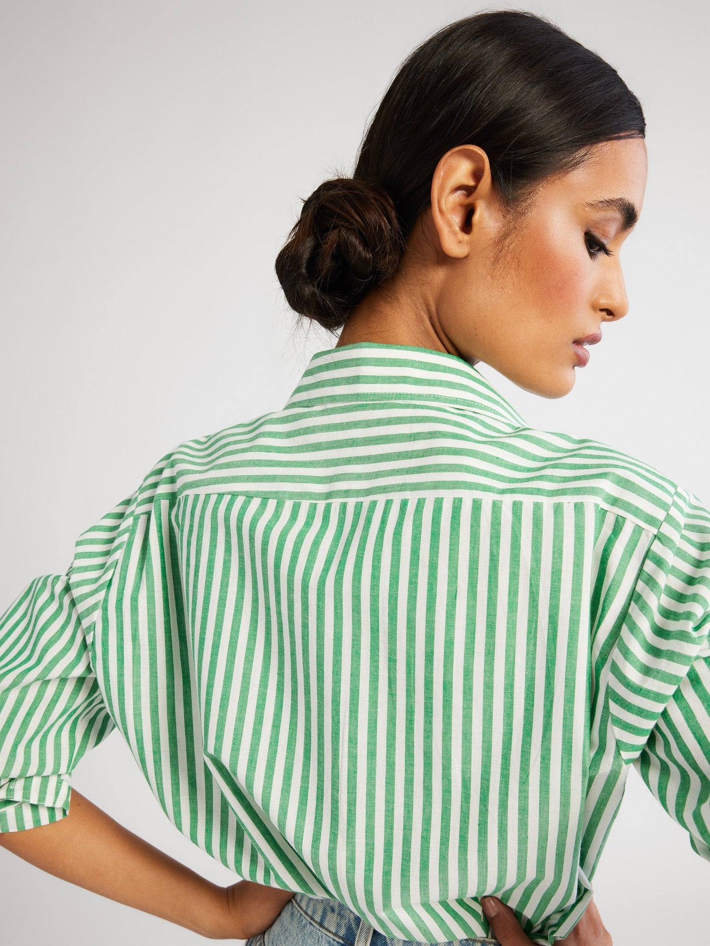 Sofia Top in Kelly Stripe